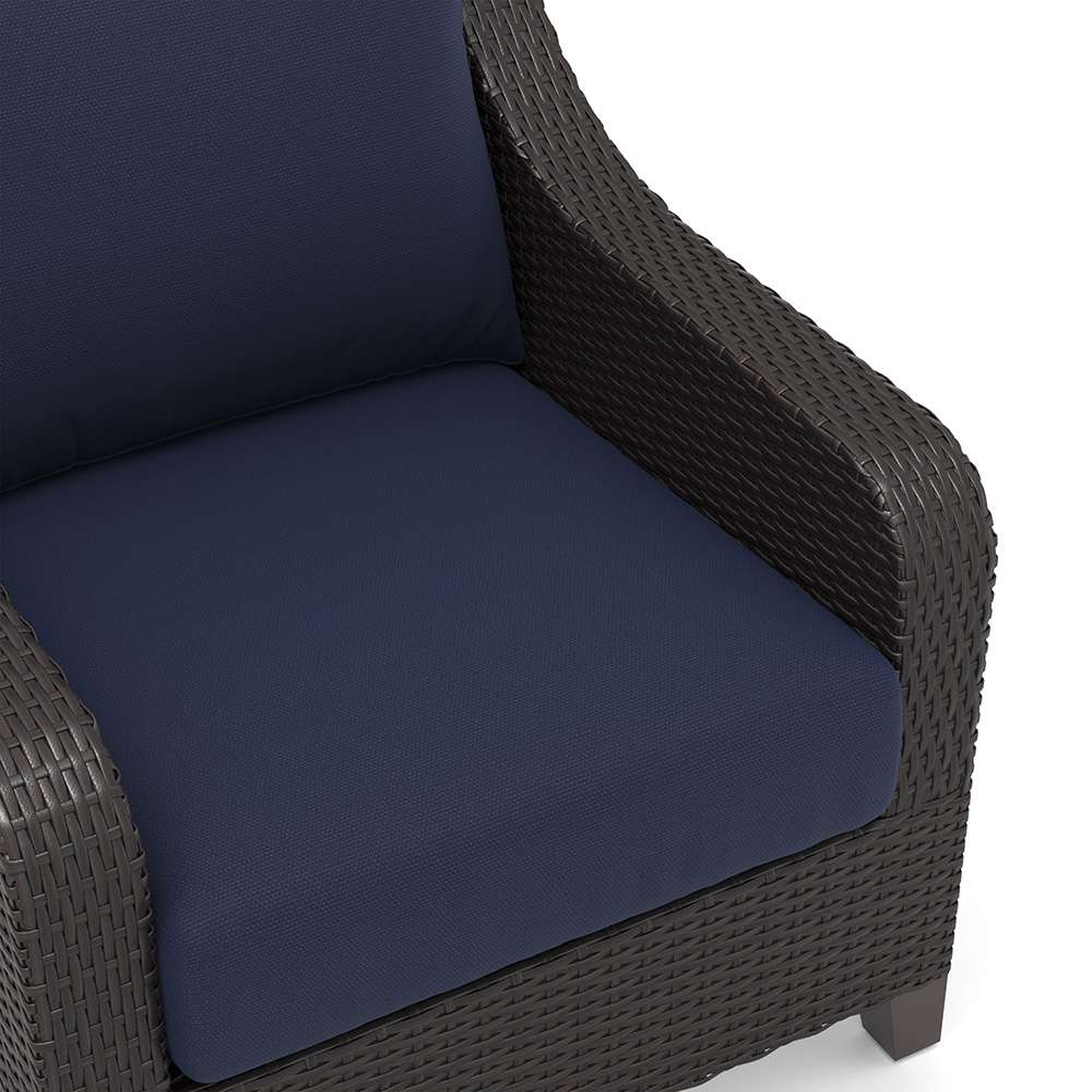 New Classic Furniture - Skye Outdoor Patio Chair And Ottoman 4 Pc Set-2 Chairs, 2 Ottoman-Blue - 60-807C-4CP veiw 3