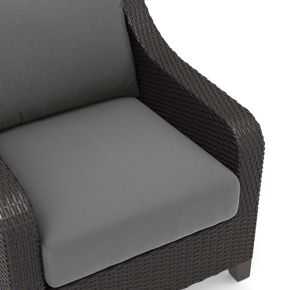 New Classic Furniture - Skye Outdoor Patio Chair And Ottoman 4 Pc Set-2 Chairs, 2 Ottoman-Gray - 60-807G-4CP veiw 3