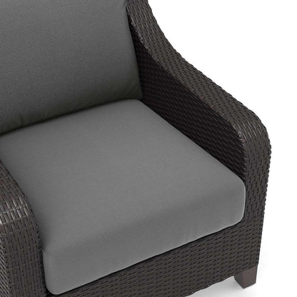 New Classic Furniture - Skye Outdoor Patio Chair And Ottoman 4 Pc Set-2 Chairs, 2 Ottoman-Gray - 60-807G-4CP veiw 3