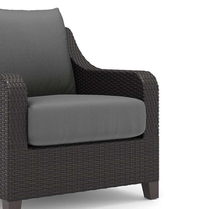 New Classic Furniture - Skye Outdoor Patio Chair And Ottoman 4 Pc Set-2 Chairs, 2 Ottoman-Gray - 60-807G-4CP veiw 6
