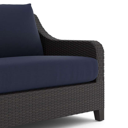 New Classic Furniture - Skye Outdoor Patio Conversation  6 Pc Set-Sofa, 2 Chairs, 2 Ottoman, Coffee Table-Blue - 60-807C-6P veiw 3