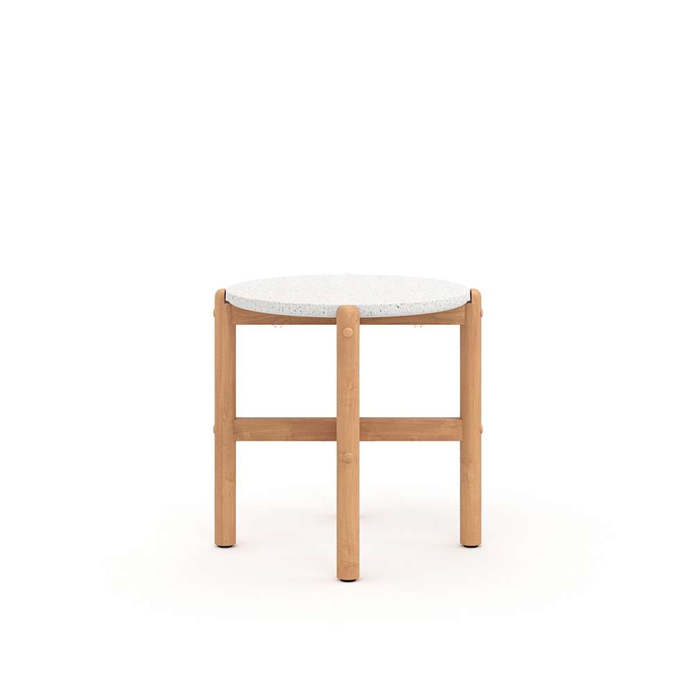 New Classic Furniture - Solstice Outdoor End Table Solid Wood Base - G823-ET-BS veiw 2
