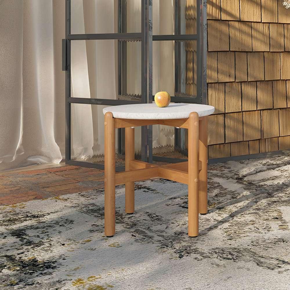 New Classic Furniture - Solstice Outdoor End Table Solid Wood Base - G823-ET-BS veiw 5