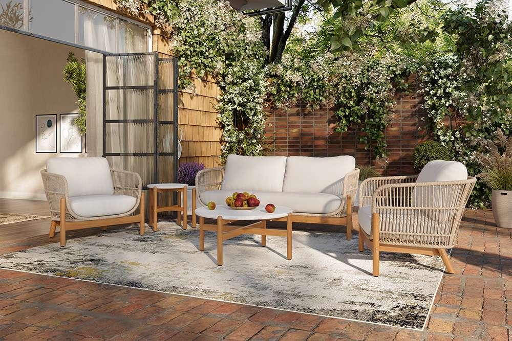 New Classic Furniture - Solstice Outdoor End Table Terrazzo Top - G823-ET-TP veiw 4