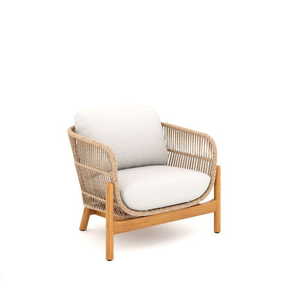 New Classic Furniture - Solstice Outdoor Rope & Solid Wood Patio Club Chairs (Set Of Two) -Linen Beige - 60-823-2P veiw 5