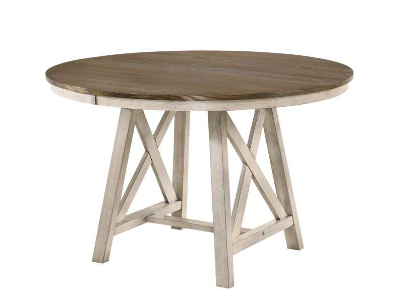 New Classic Furniture - Somerset Round Table-Vintage White - D2959-11 veiw 1