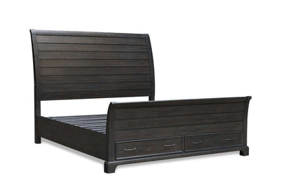 New Classic Furniture - Stafford County 5/0 Q Storage Bed - Walnut - 00-322-300 veiw 1