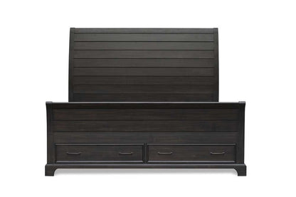 New Classic Furniture - Stafford County 5/0 Q Storage Bed - Walnut - 00-322-300 veiw 3