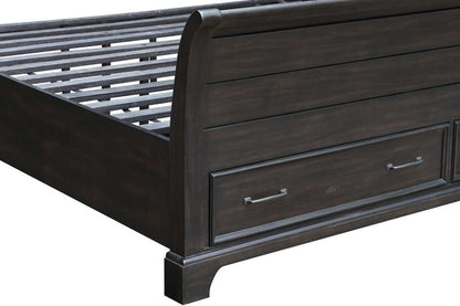 New Classic Furniture - Stafford County 6/0 Wk Storage Bed - Walnut - 00-322-200 veiw 6