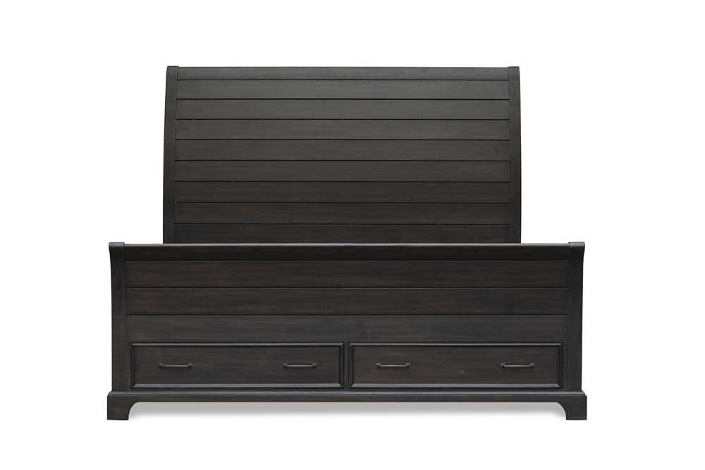 New Classic Furniture - Stafford County 6/6 Ek Storage Bed - Walnut - 00-322-100 veiw 3