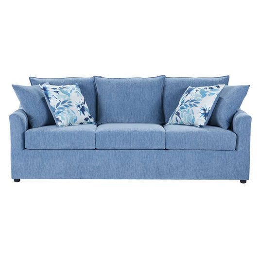New Classic Furniture - Sylvie Sofa W/4 Accent Pillows-Slate Blue - U1270-30-BLU veiw 1