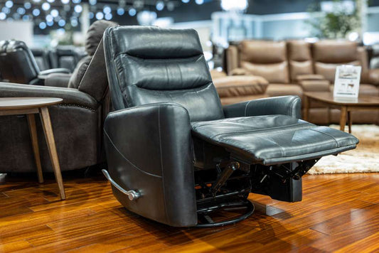 New Classic Furniture - Takami Swivel Recliner-Black - U2518-14-BLK veiw 2