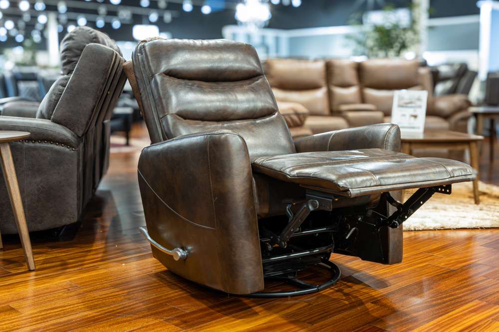 New Classic Furniture - Takami Swivel Recliner-Brown - U2518-14-BRN veiw 2