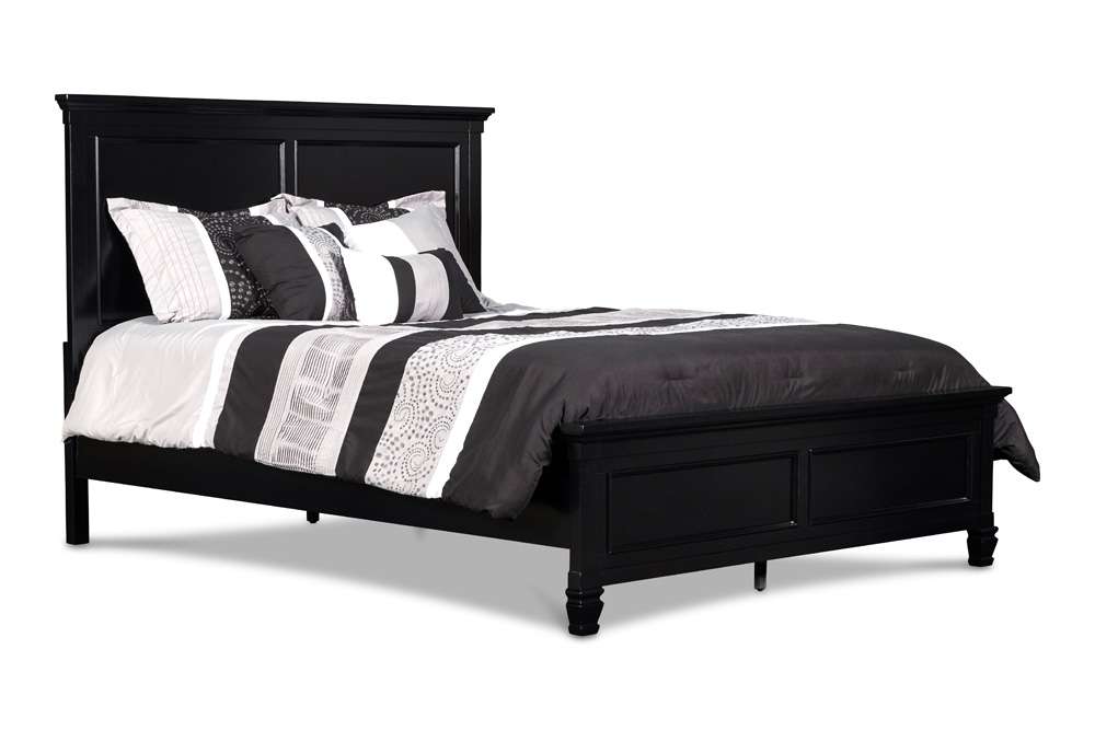New Classic Furniture - Tamarack 5/0 Queen Panel Bed -Black - 02-044B-300 veiw 2