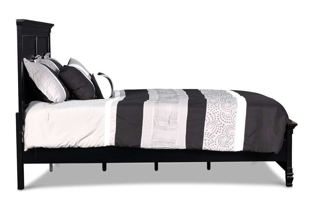 New Classic Furniture - Tamarack 5/0 Queen Panel Bed -Black - 02-044B-300 veiw 4