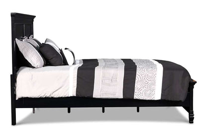 New Classic Furniture - Tamarack 5/0 Queen Panel Bed -Black - 02-044B-300 veiw 4