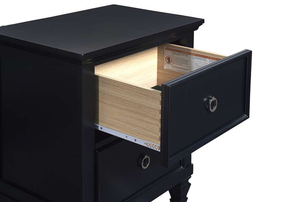 New Classic Furniture - Tamarack Nightstand- Black - BB044B-040 view 4