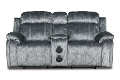 New Classic Furniture - Tango Console Loveseat With Speaker & power Fr-Shadow - U396-25P1-SHW veiw 3