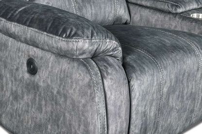 New Classic Furniture - Tango Console Loveseat With Speaker & power Fr-Shadow - U396-25P1-SHW veiw 5