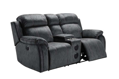 New Classic Furniture - Tango Console Loveseat With Speaker-Shadow - U396-25-SHW veiw 1
