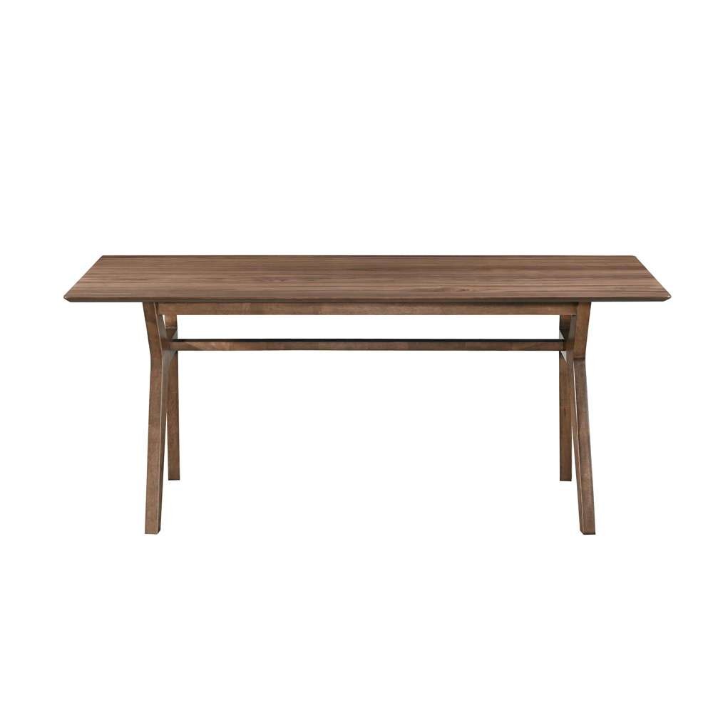 New Classic Furniture - Thea 5 Piece Mid-Century Modern Wood Dining Set - 70in Dining Table And 4 Chairs-Walnut Brown - 40-1750BK-D4C veiw 4