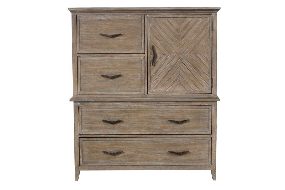 New Classic Furniture - Tybee Bachelors Chest Top and Base - Sand - B6428-071T_B6428-071B veiw 3