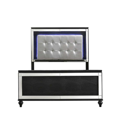 New Classic Furniture - Valentino 3/3 Twin Bed - Black - 00-9698B-500 veiw 5