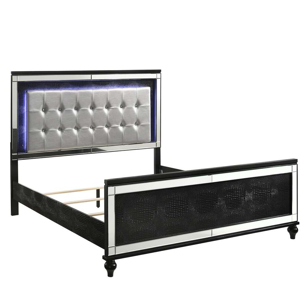 New Classic Furniture - Valentino 6/0 Wk Bed - Black - 02-9698B-200 view 2
