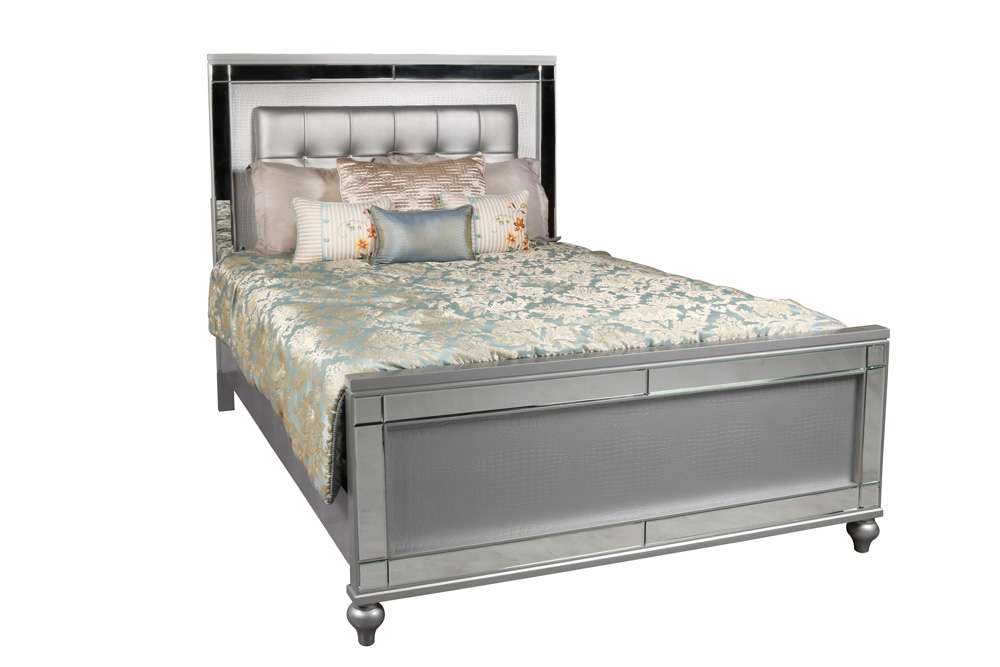 New Classic Furniture - Valentino 6/0 Wk Bed - Silver - 02-9698S-200 veiw 6