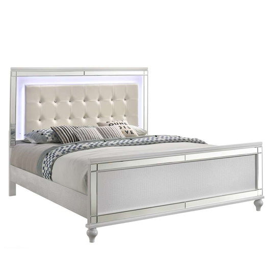 New Classic Furniture - Valentino 6/0 Wk Bed - White - 02-9698W-200 view 1