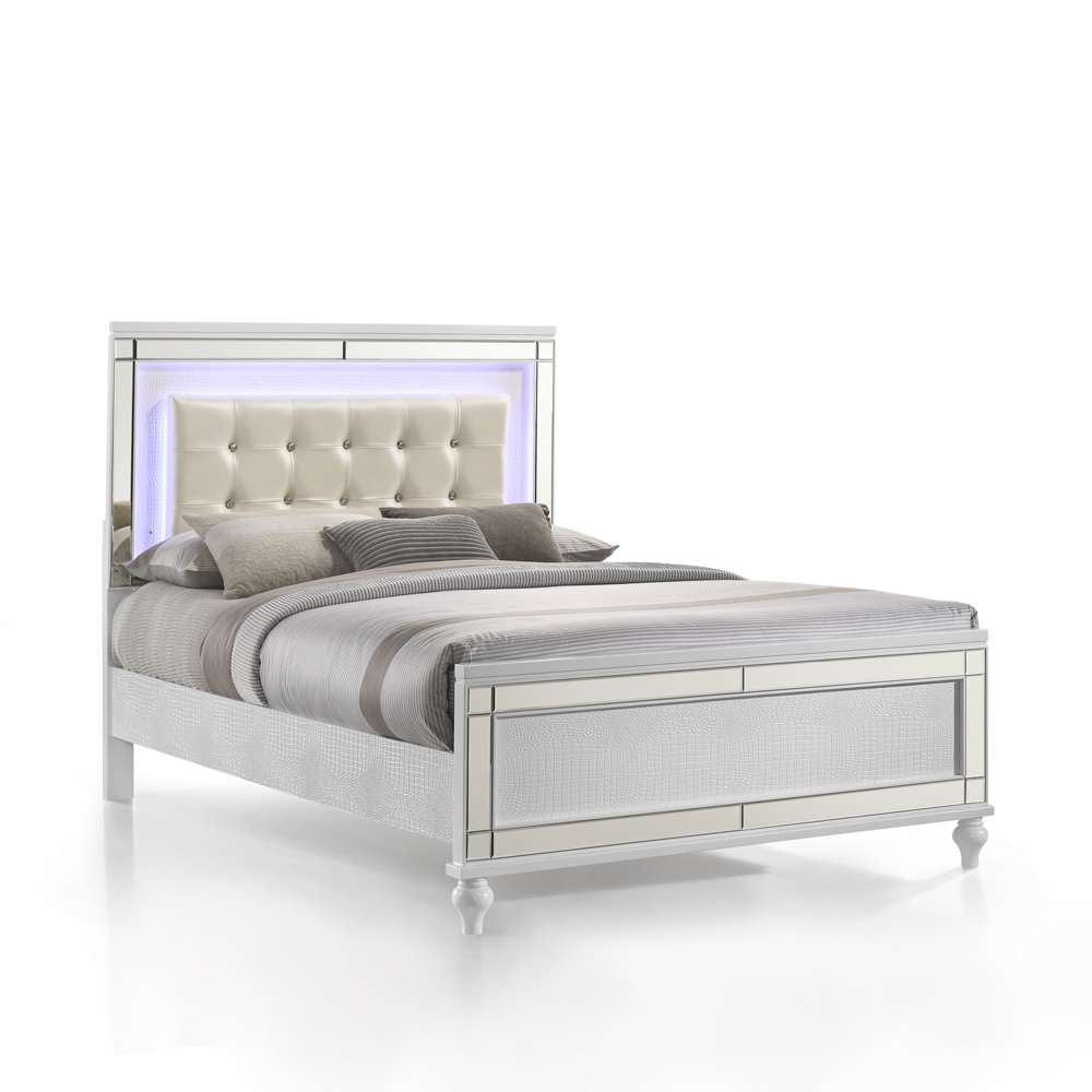 New Classic Furniture - Valentino Full Bed - White - 02-9698W-400 veiw 1