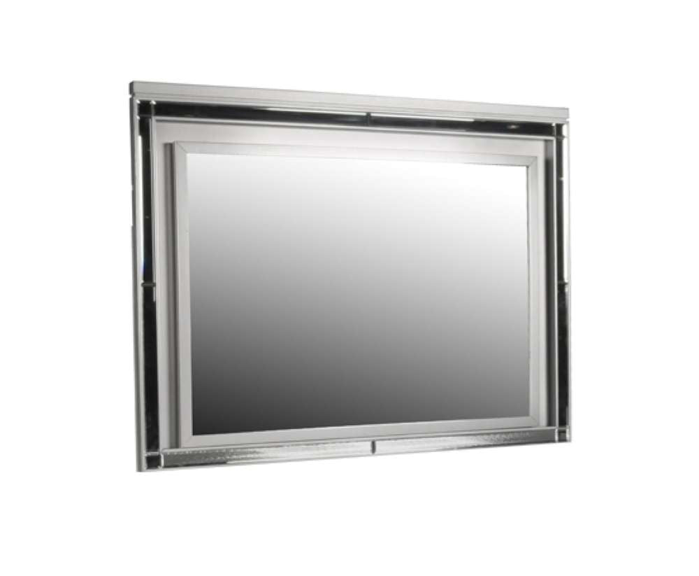 New Classic Furniture - Valentino Lighted Mirror-Silver - BA9698S-060 veiw 1
