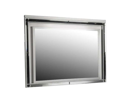 New Classic Furniture - Valentino Lighted Mirror-Silver - BA9698S-060 veiw 1