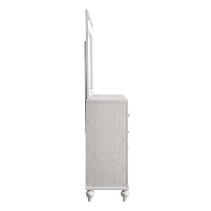 New Classic Furniture - Valentino Lighted Mirror-White - BA9698W-060 view 3