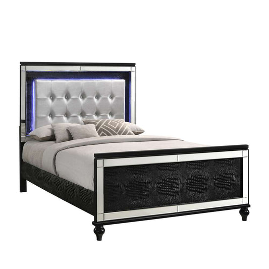 New Classic Furniture - Valentino Twin Twin Bed - Black - 02-9698B-500 veiw 1