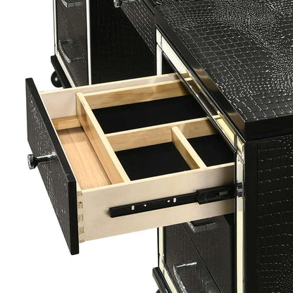 New Classic Furniture - Valentino Vanity Table-Black - BA9698B-090 view 5