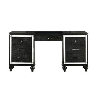 New Classic Furniture - Valentino Vanity Table-Black - BA9698B-090 veiw 1