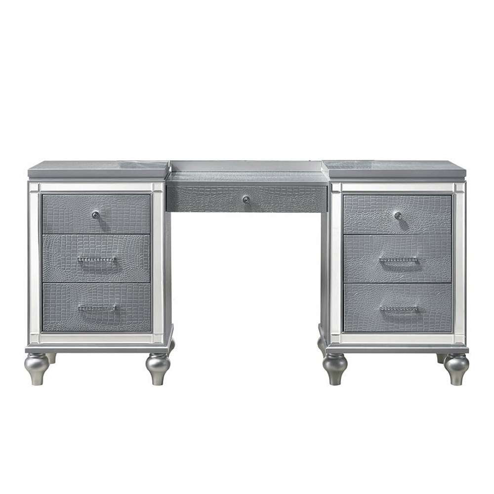 New Classic Furniture - Valentino Vanity Table-Silver - BA9698S-090 veiw 1
