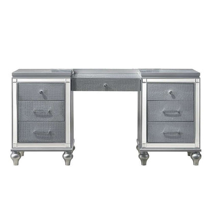 New Classic Furniture - Valentino Vanity Table-Silver - BA9698S-090 veiw 1