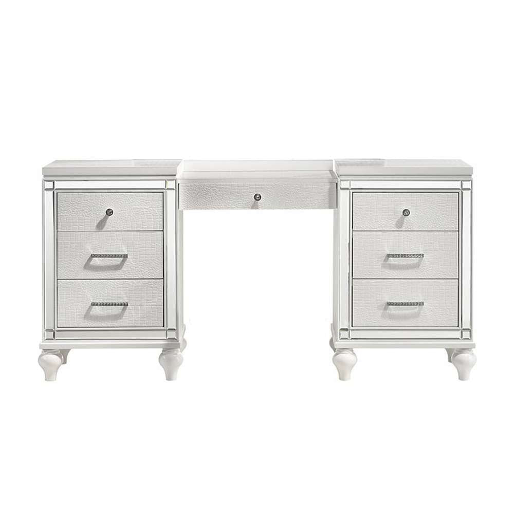 New Classic Furniture - Valentino Vanity Table-White - BA9698W-090 veiw 1