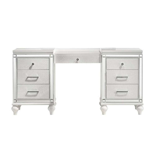 New Classic Furniture - Valentino Vanity Table-White - BA9698W-090 veiw 1