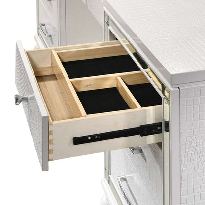 New Classic Furniture - Valentino Vanity Table-White - BA9698W-090 veiw 6