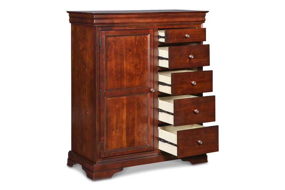 New Classic Furniture - Versailles Door Chest- Bordeaux - BH1040-073 veiw 3