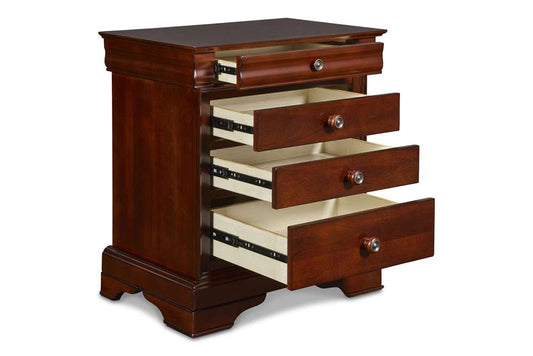 New Classic Furniture - Versailles Nightstand- Bordeaux - BH1040-040 veiw 2