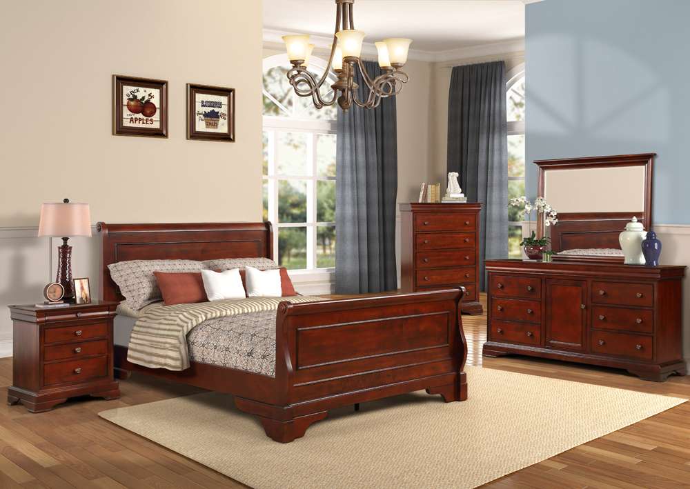 New Classic Furniture - Versailles Nightstand- Bordeaux - BH1040-040 veiw 7