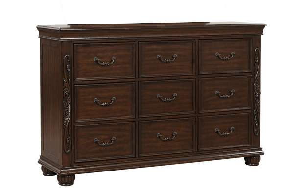 New Classic Furniture - Vienna Dresser-Cherry - B5007-050 veiw 1