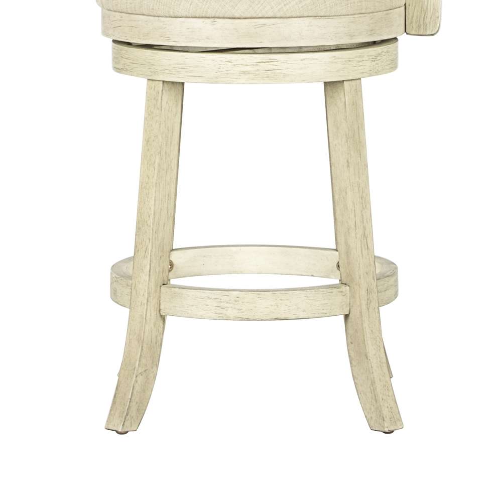 New Classic Furniture - York 24in Counter Stool-Ant White With Fabric Seat - S1219-CS-FW veiw 6