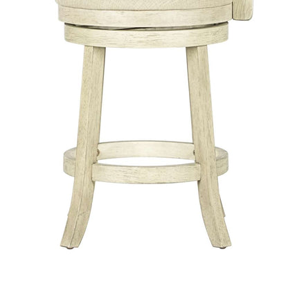 New Classic Furniture - York 24in Counter Stool-Ant White With Fabric Seat - S1219-CS-FW veiw 6