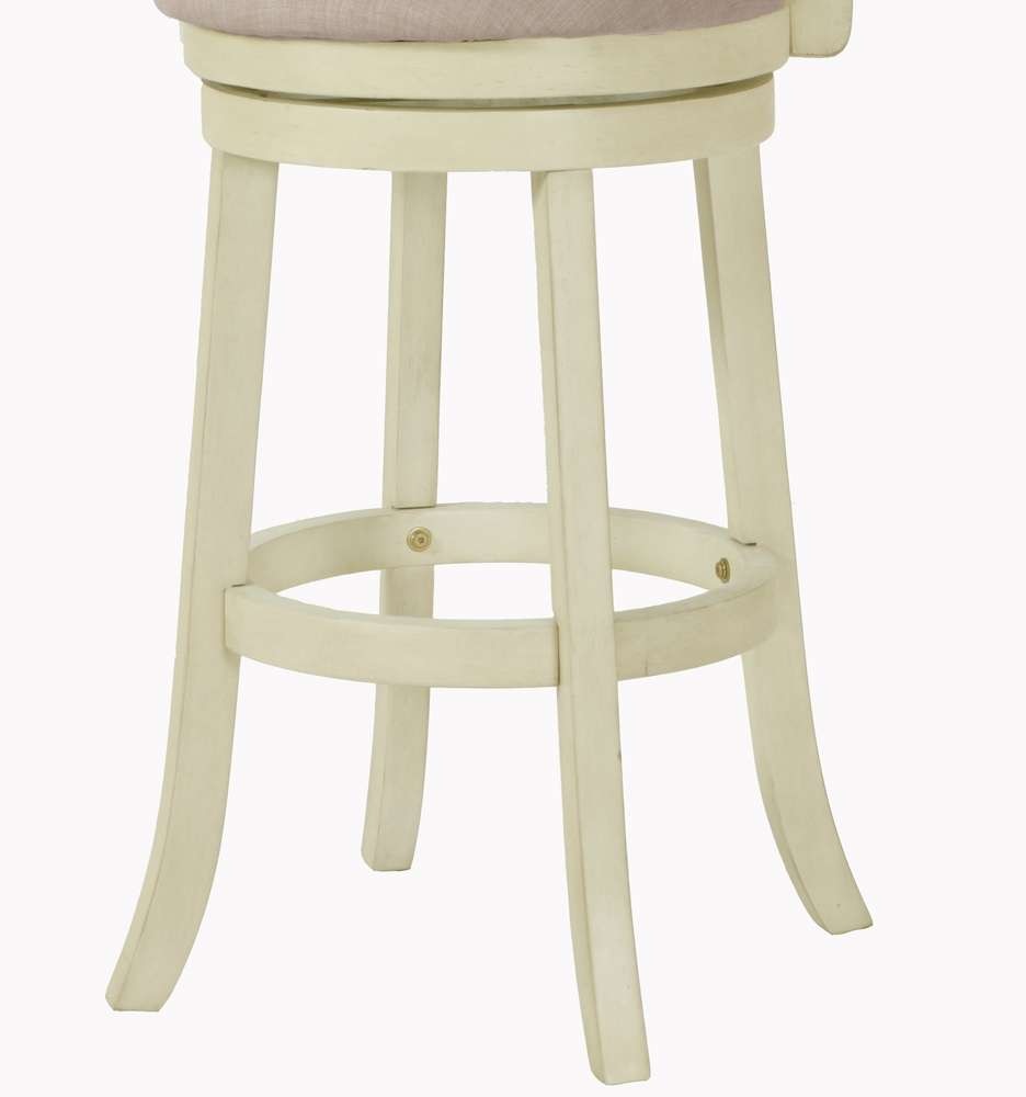 New Classic Furniture - York 29in Bar Stool-Ant White With Fabric Seat - S1219-BS-FW veiw 4