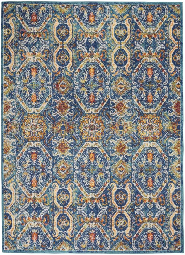 Nourison - Allur Area Rug - 53in x 73in Blue Multicolor - ALR05-99446838490 - CLOSEOUT veiw 1